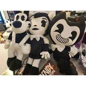 Bendy And The Ink Machine Betty, Boris Wolf Plush, Lot of 3 with tags